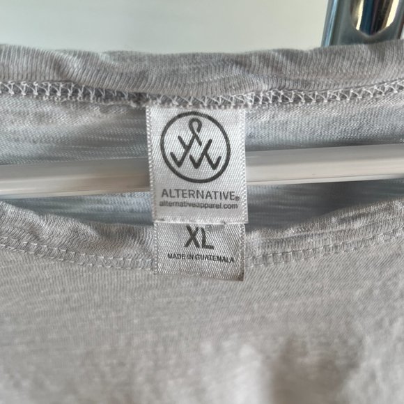 Alternative Apparel Sky Blue Tee Size XL Worn - Picture 2 of 2